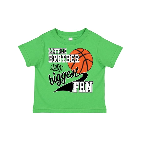 Inktastic Little Brother and Biggest Fan Basketball Player Boys Toddler T-Shirt