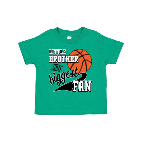 Inktastic Little Brother and Biggest Fan Basketball Player Boys Toddler T-Shirt
