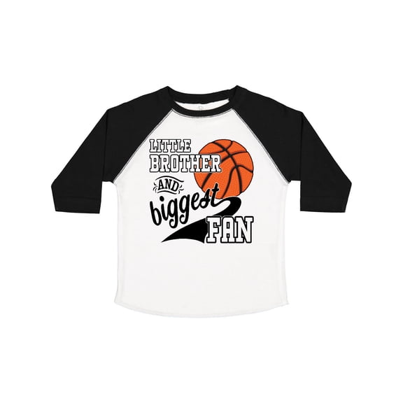 Inktastic Little Brother and Biggest Fan Basketball Player Boys Toddler T-Shirt