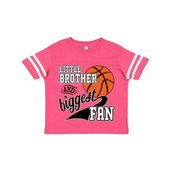 Inktastic Little Brother and Biggest Fan Basketball Player Boys Toddler T-Shirt