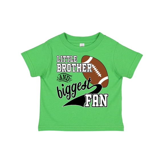 Inktastic Little Brother and Biggest Fan Football Player Boys Toddler T-Shirt