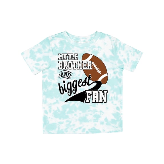 Inktastic Little Brother and Biggest Fan Football Player Boys Toddler T-Shirt