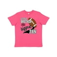 thumbnail image 1 of Inktastic Little Brother and Biggest Fan- Football Player Youth T-Shirt, 1 of 5