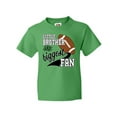 thumbnail image 1 of Inktastic Little Brother and Biggest Fan- Football Player Youth T-Shirt, 1 of 5