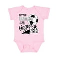 thumbnail image 1 of Inktastic Little Brother and Biggest Fan Soccer Player Boys Baby Bodysuit, 1 of 5