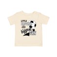 thumbnail image 1 of Inktastic Little Brother and Biggest Fan Soccer Player Boys Baby T-Shirt, 1 of 5