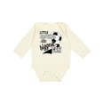 thumbnail image 1 of Inktastic Little Brother and Biggest Fan Soccer Player Boys Long Sleeve Baby Bodysuit, 1 of 5