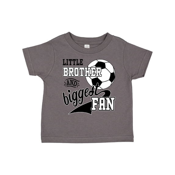 Inktastic Little Brother and Biggest Fan Soccer Player Boys Toddler T-Shirt