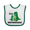 thumbnail image 1 of Inktastic Little Brothersaurus Boys Baby Bib, 1 of 4