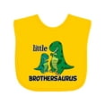 thumbnail image 1 of Inktastic Little Brothersaurus Boys Baby Bib, 1 of 4