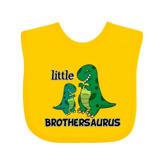 Inktastic Little Brothersaurus Boys Baby Bib