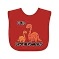 thumbnail image 1 of Inktastic Little Brothersaurus Boys Baby Bib, 1 of 4