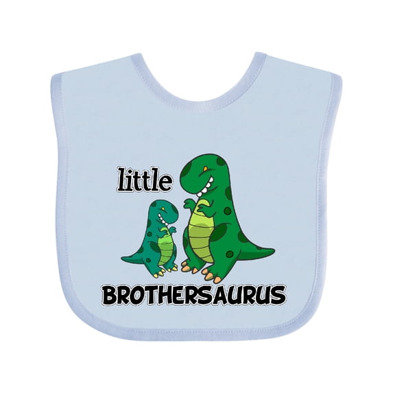 Inktastic Little Brothersaurus Boys Baby Bib