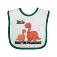 thumbnail image 1 of Inktastic Little Brothersaurus Boys Baby Bib, 1 of 4