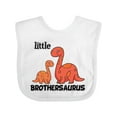 thumbnail image 1 of Inktastic Little Brothersaurus Boys Baby Bib, 1 of 4