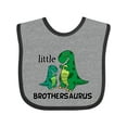 thumbnail image 1 of Inktastic Little Brothersaurus Boys Baby Bib, 1 of 4