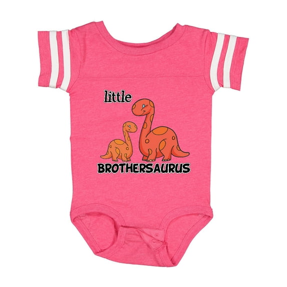 Inktastic Little Brothersaurus Boys Baby Bodysuit