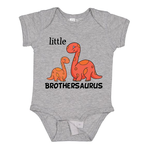 Inktastic Little Brothersaurus Boys Baby Bodysuit