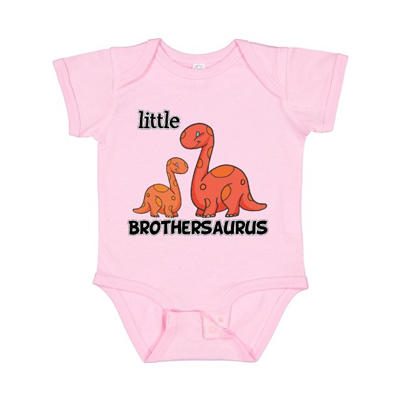 Inktastic Little Brothersaurus Boys Baby Bodysuit