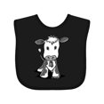thumbnail image 1 of Inktastic Little Brown Cow Boys or Girls Baby Bib, 1 of 4