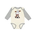 thumbnail image 1 of Inktastic Little Brown Cow Boys or Girls Long Sleeve Baby Bodysuit, 1 of 5