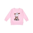 thumbnail image 1 of Inktastic Little Brown Cow Toddler Sweatshirt, 1 of 4