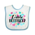thumbnail image 1 of Inktastic Little Buttercup Hearts Boys or Girls Baby Bib, 1 of 4