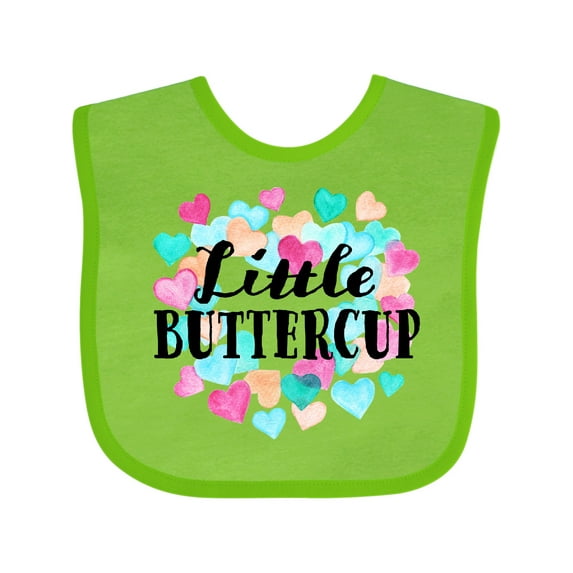 Inktastic Little Buttercup Hearts Boys or Girls Baby Bib