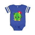thumbnail image 1 of Inktastic Little Cactus, Cactus With Flowers, Smiling Cactus Girls Baby Bodysuit, 1 of 5