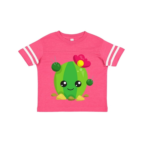 Inktastic Little Cactus, Cactus With Flowers, Smiling Cactus Girls Toddler T-Shirt