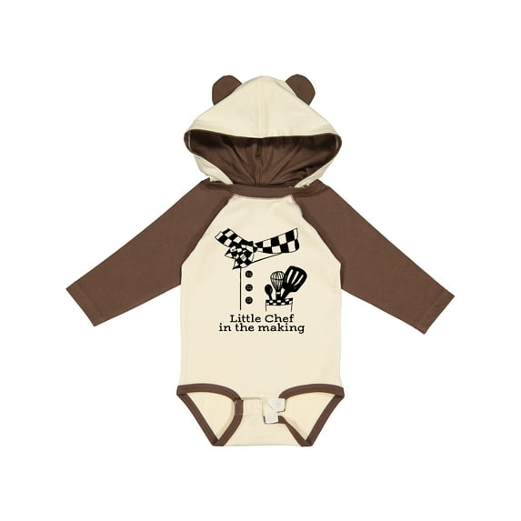 Inktastic Little Chef in the Making Boys or Girls Long Sleeve Baby Bodysuit