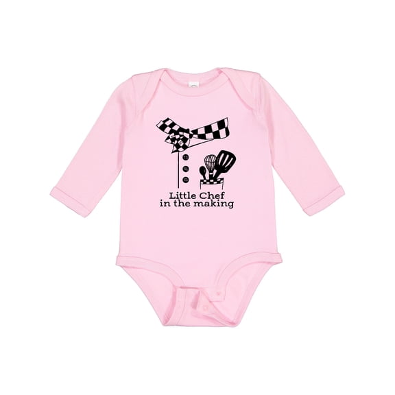 Inktastic Little Chef in the Making Boys or Girls Long Sleeve Baby Bodysuit
