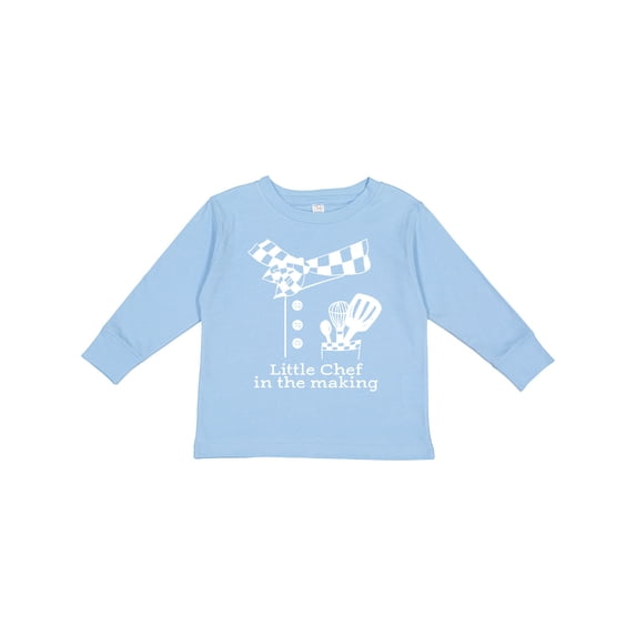Inktastic Little Chef in the Making Boys or Girls Long Sleeve Toddler T-Shirt