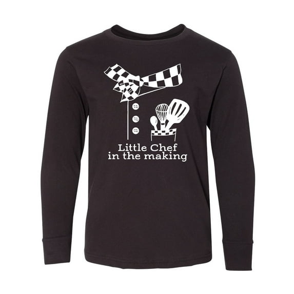 Inktastic Little Chef in the Making Long Sleeve Youth T-Shirt