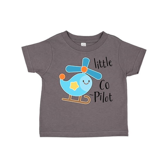 Inktastic Little Co-pilot Cute Helicopter Boys or Girls Toddler T-Shirt