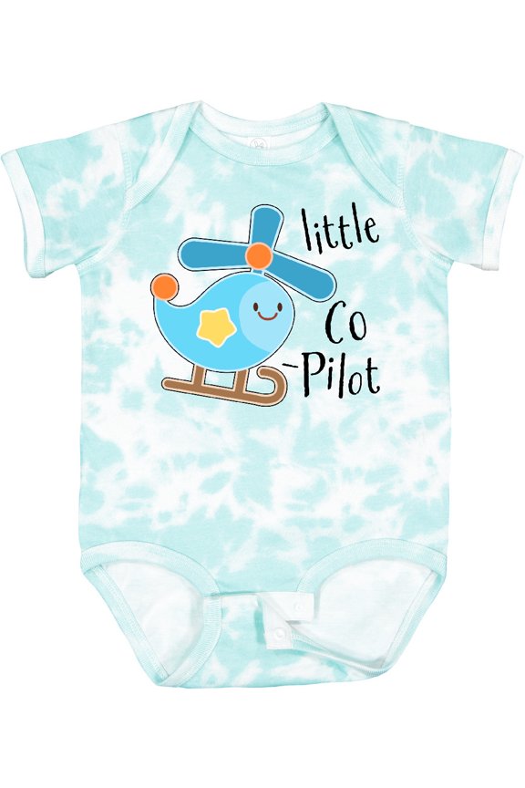 Little Co-pilot Cute Helicopter Boys or Girls Baby Bodysuit