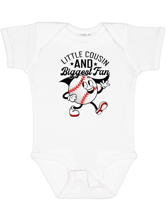 Little Cousin and Biggest Fan Boys or Girls Baby Bodysuit