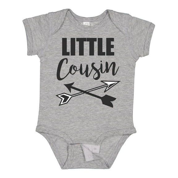 Inktastic Little Cousin with Arrows Boys or Girls Baby Bodysuit
