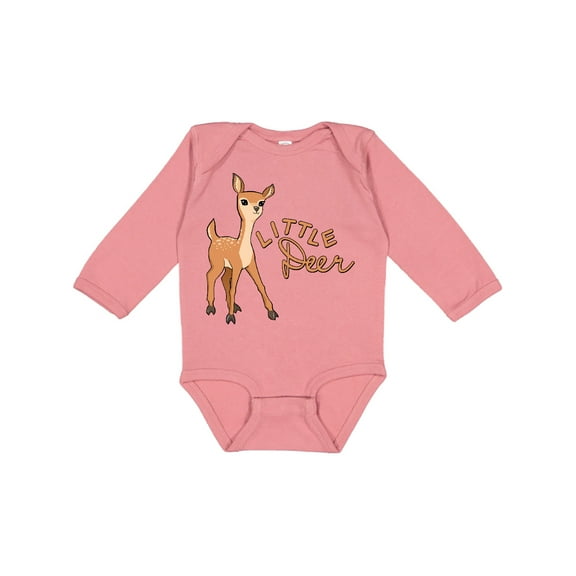 Inktastic Little Deer Boys or Girls Long Sleeve Baby Bodysuit