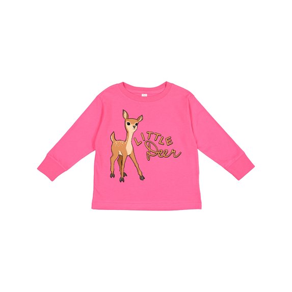 Inktastic Little Deer Boys or Girls Long Sleeve Toddler T-Shirt