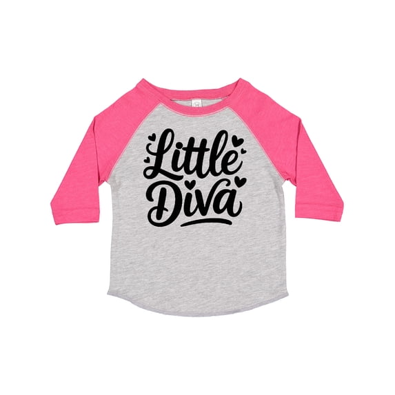 Inktastic Little Diva Cute Heart Design Girls Toddler T-Shirt