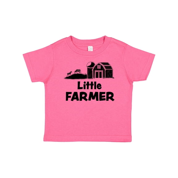 Inktastic Little Farmer Barn, Silo and Cows Boys or Girls Baby T-Shirt