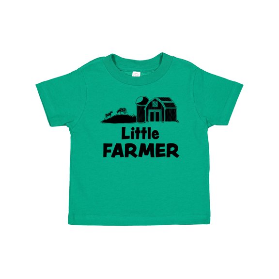 Inktastic Little Farmer Barn, Silo and Cows Boys or Girls Baby T-Shirt