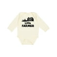 thumbnail image 1 of Inktastic Little Farmer Barn, Silo and Cows Boys or Girls Long Sleeve Baby Bodysuit, 1 of 5