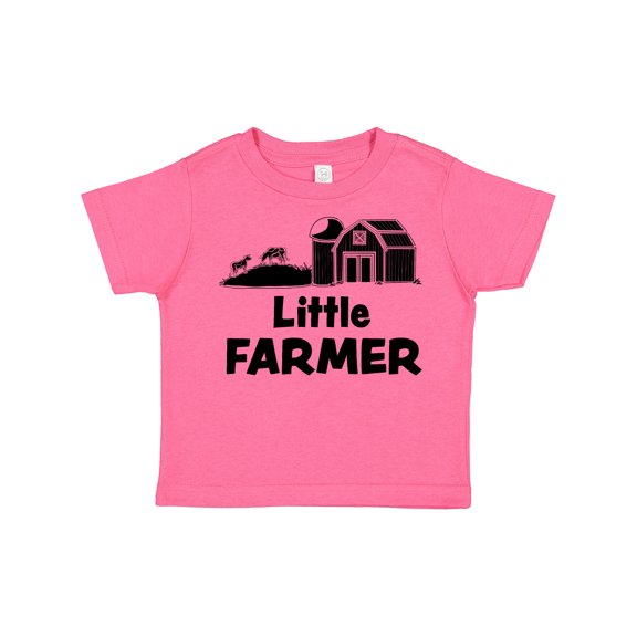 Inktastic Little Farmer Barn, Silo and Cows Boys or Girls Toddler T-Shirt