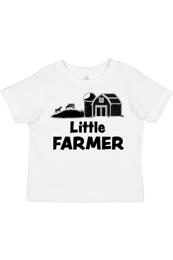 Little Farmer Barn, Silo and Cows Boys or Girls Toddler T-Shirt