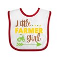 thumbnail image 1 of Inktastic Little Farmer Girl Girls Baby Bib, 1 of 4
