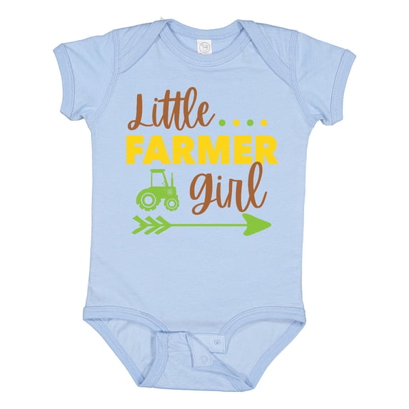 Inktastic Little Farmer Girl Girls Baby Bodysuit