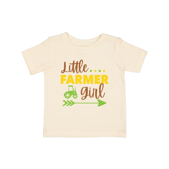 Inktastic Little Farmer Girl Girls Baby T-Shirt