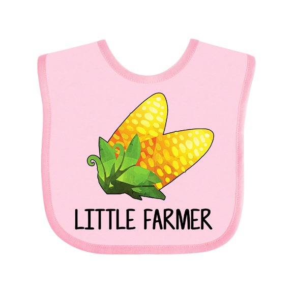 Inktastic Little Farmer with Corn Boys or Girls Baby Bib